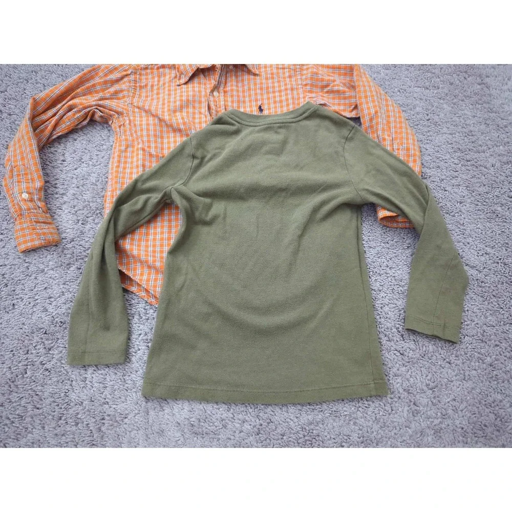 Lot of 2 Boys Shirt Ralph Lauren & Wonder Nation Shirts Kids 6-7
